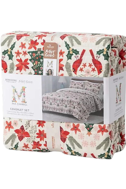 Berkshire Other - Berkshire Artist Series Coverlet & Sham Set Ivory Cadinals